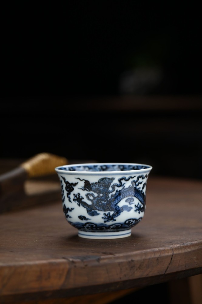 布一窑柴窑龙凤炉式杯