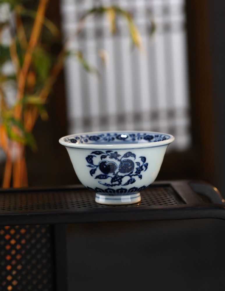 布一窑柴窑三多内绘灵芝小压手（两款）
