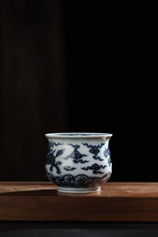 布一窑柴窑海水飞象大炉式杯