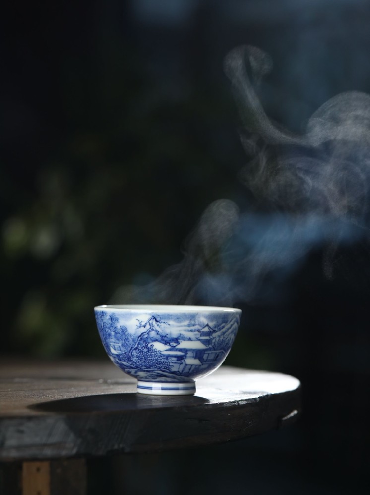 布一窑柴窑雪景小压手杯