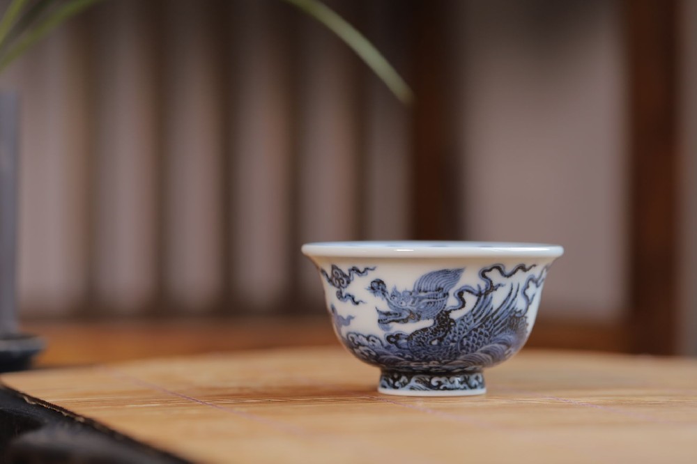 布一窑海水应龙小压手杯