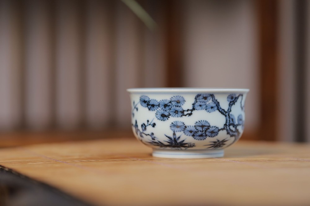 布一窑松竹梅炉式杯
