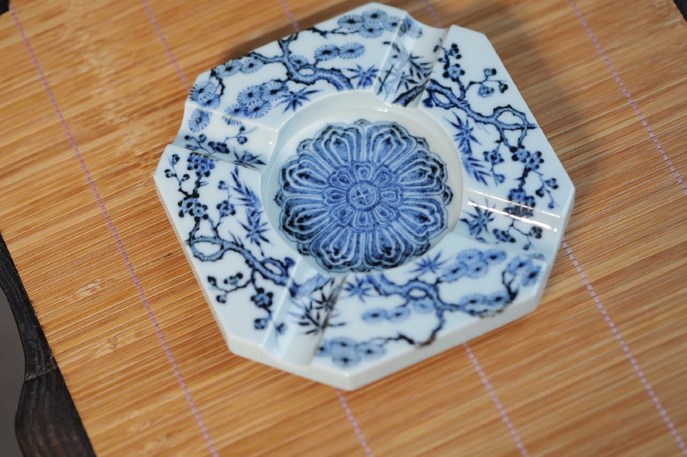 布一窑松竹梅菩提心雪茄缸