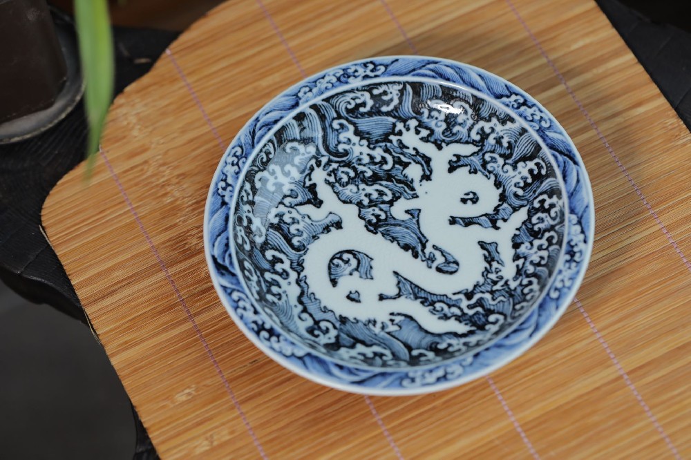 布一窑海水雕刻霸王龙壶承